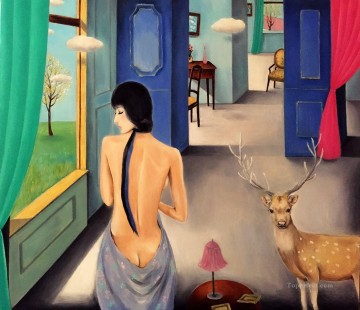花のように静か 6 中国の女の子 Oil Paintings
